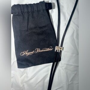 Agent Provocateur Black Necklace with Crystal Details